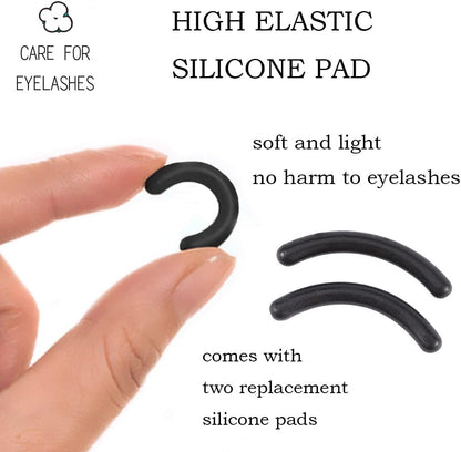 Beauty Eyelash Curler Comb Eyelash Curlers with 2 Silicone Refill Pads Premium Lash Curler Makeup Tool for Women and Girls