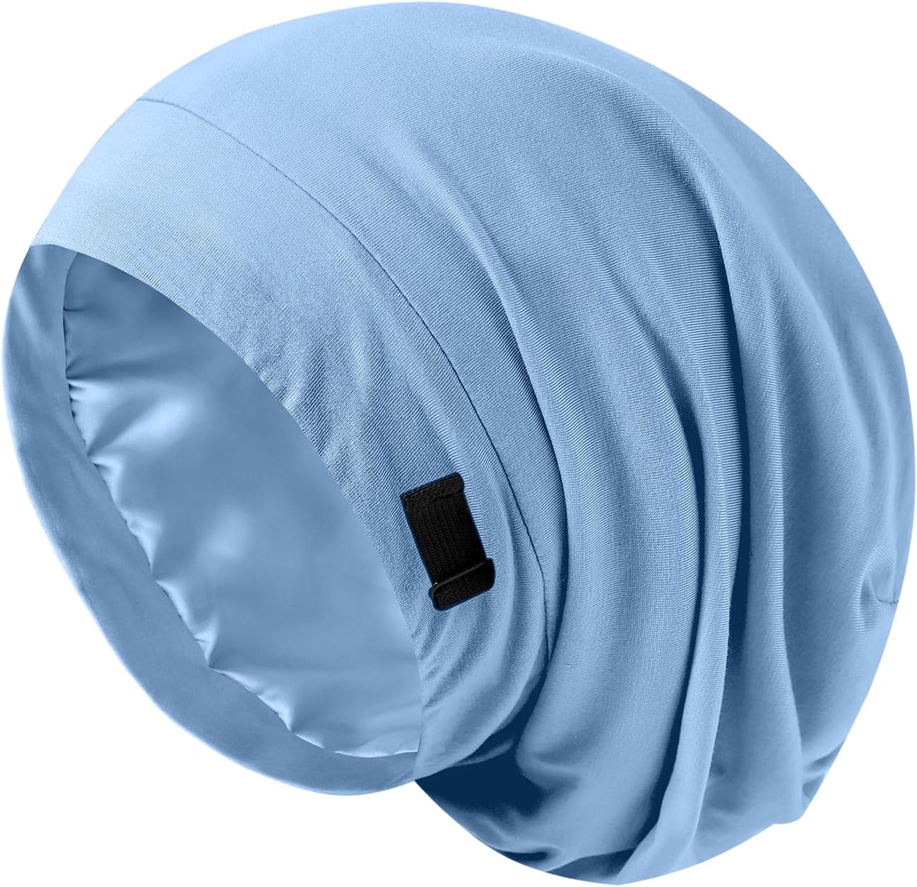 Silk Bonnet for Sleeping Women, Adjustable Silky Satin Lined Sleep Cap, Silk Hair Wrap Slouch Beanie Hat