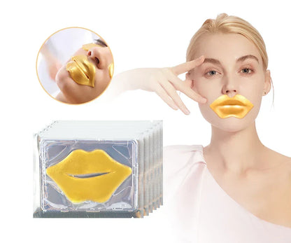 Plump Lipmask Beauty Moisturizing 24K Gold Collagen Crystal Lip Mask for Lip Care