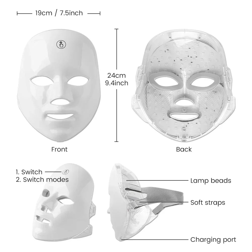 Rechargeable Facial LED Mask